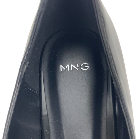 Mango Jewel Strap Glossy Mary Jane Ballet Flats Black Size 40/ 9 - Picture 12 of 12